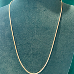 Silver Man's Square Designer Chain