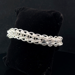 Silver Man's Cross Indo Bracelet
