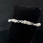 Silver Man's Twist Indo Bracelet