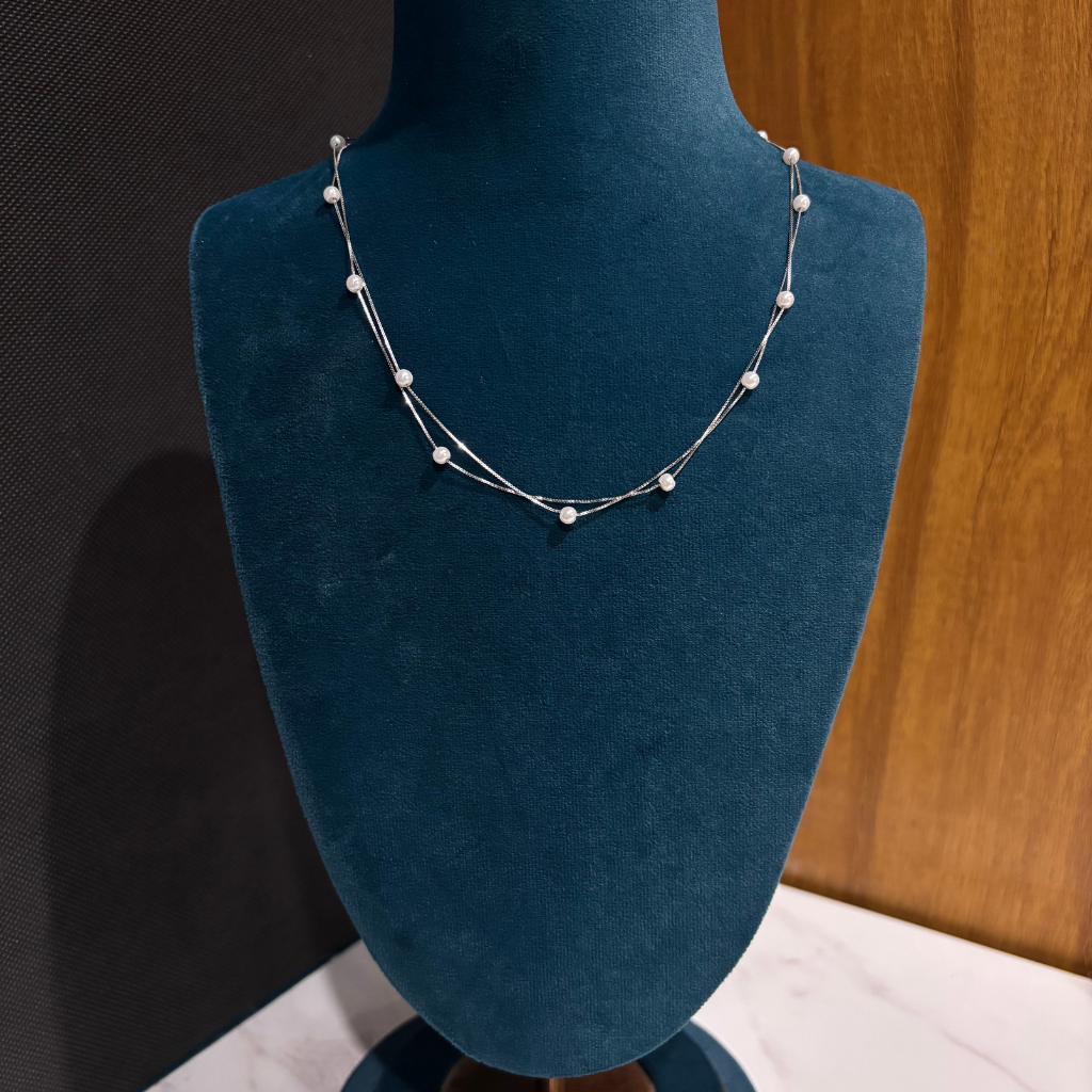 Pearl Double Chain Women Dokiya