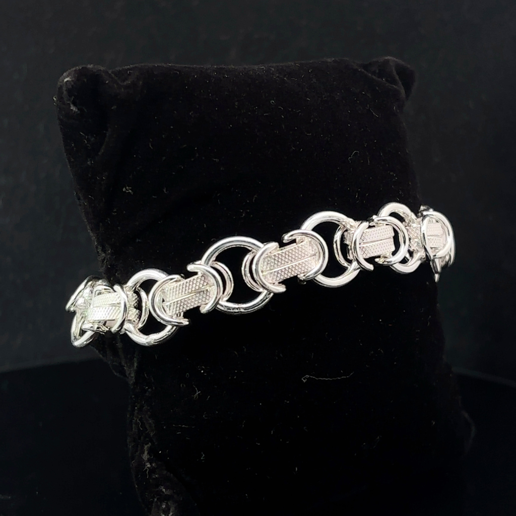 Silver Man's Indo Designer Bracelet