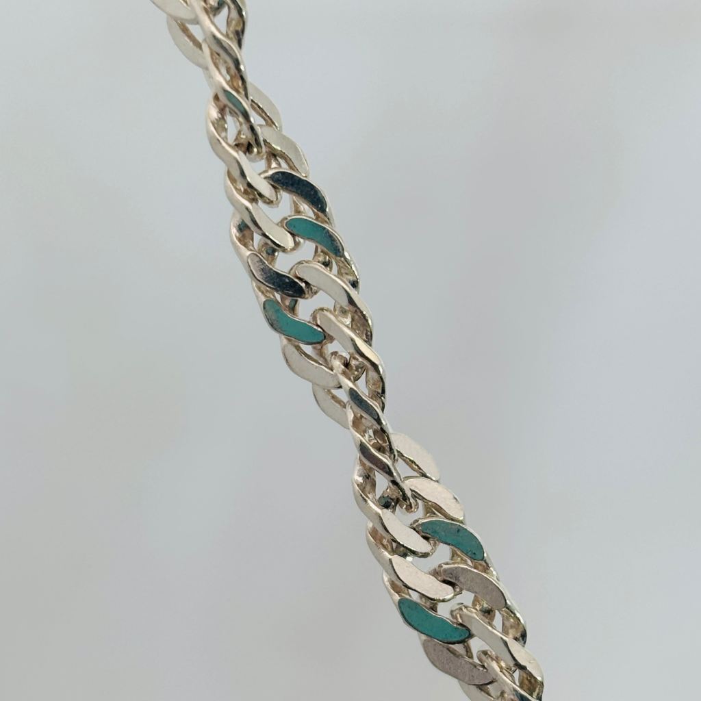 Silver Man's Joint Cuban Chain