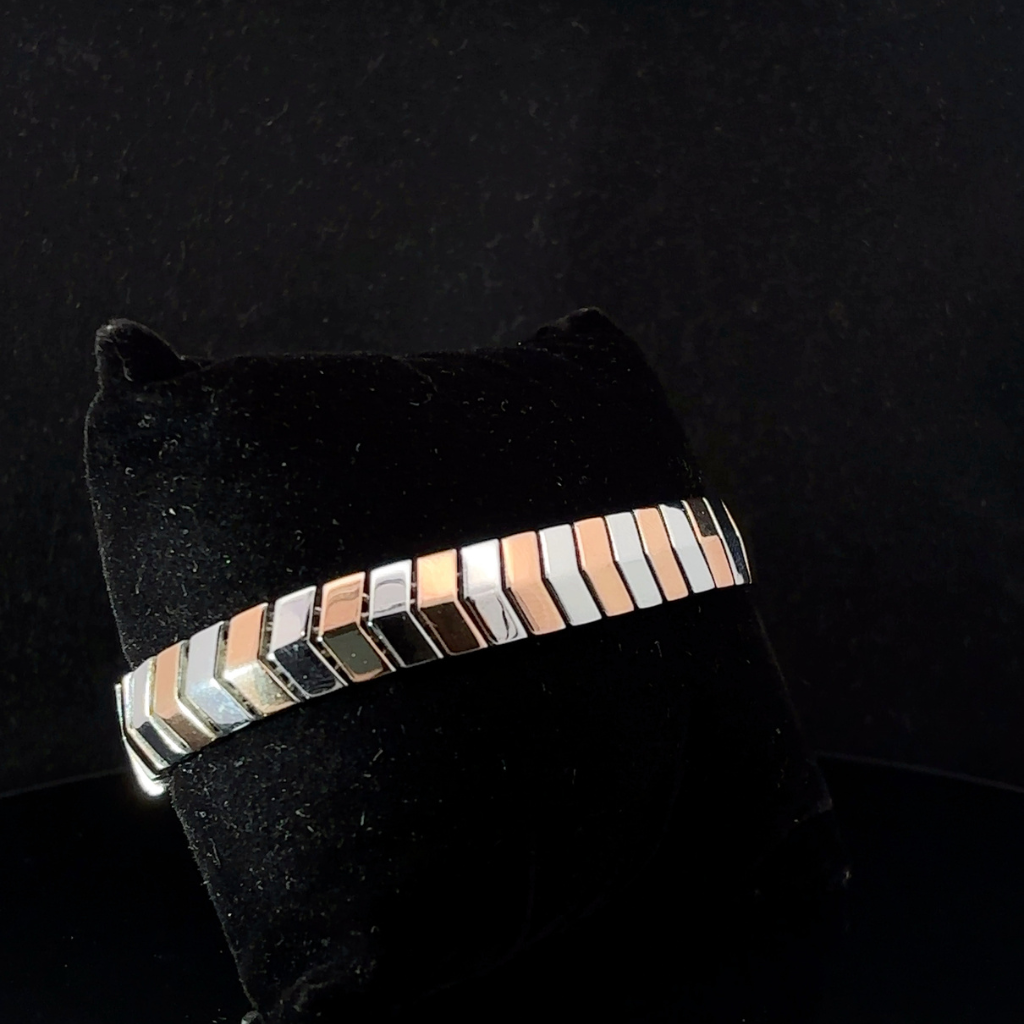 Silver Man's Arrow Band Bracelet