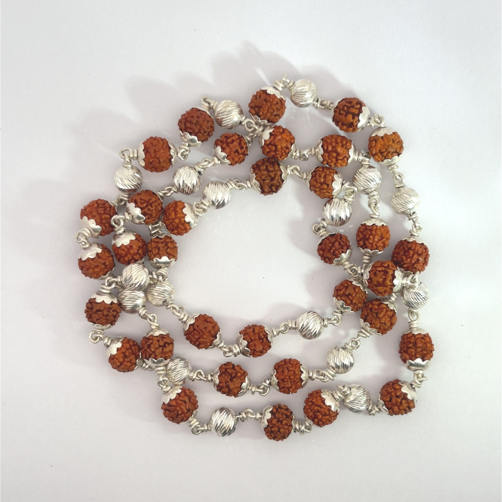 Polish Beads Rudraksha Mala