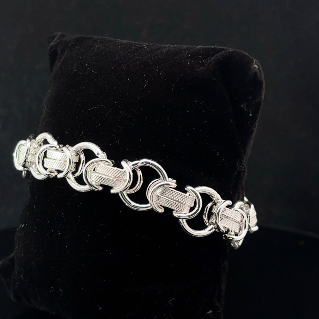 Silver Man's Indo Designer Bracelet