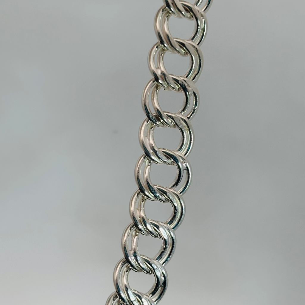Silver Man's Double Kadi Chain