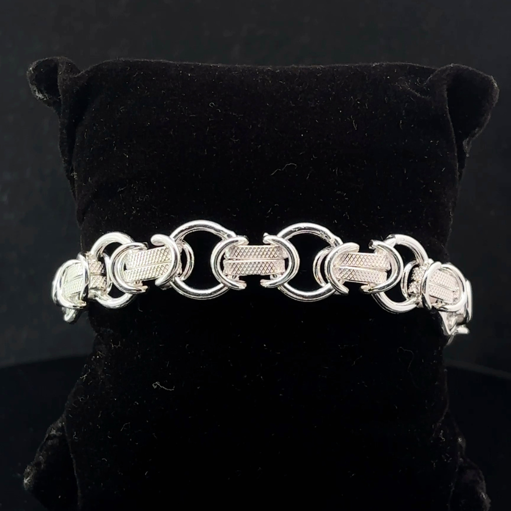 Silver Man's Indo Designer Bracelet