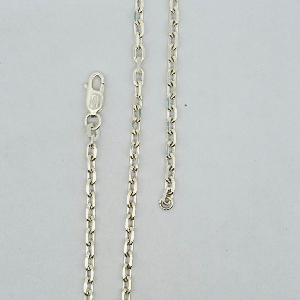 Silver Man's Link Chain