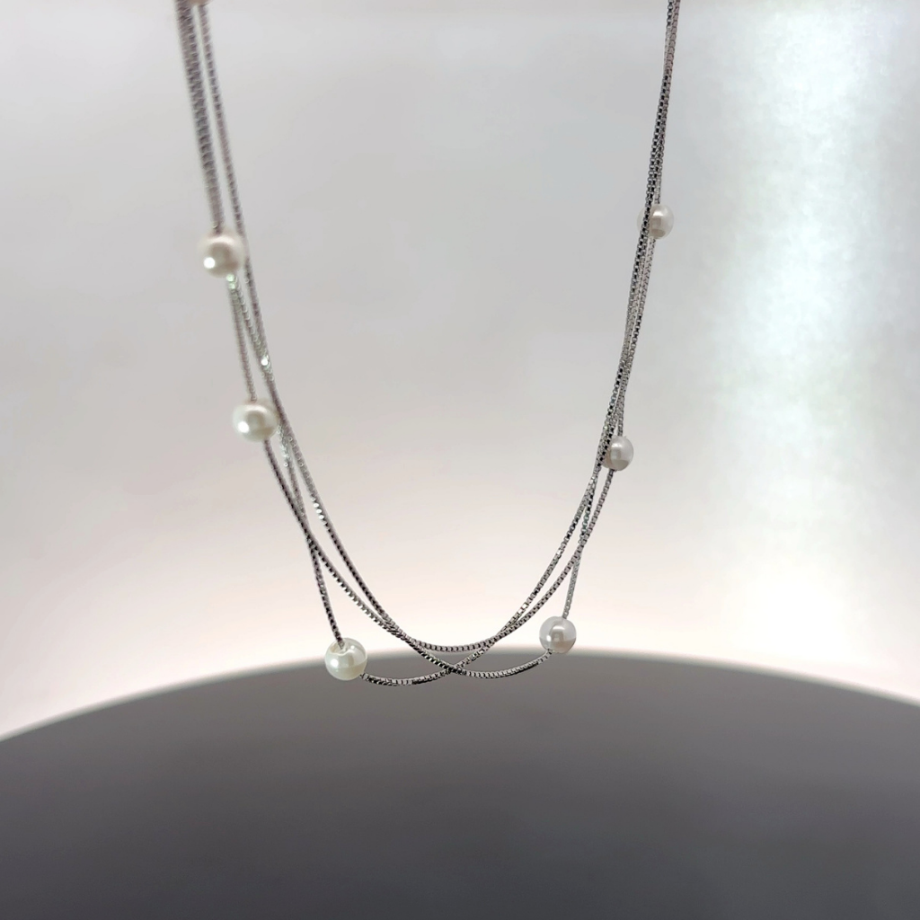 Pearl Three Chain Women Dokiya