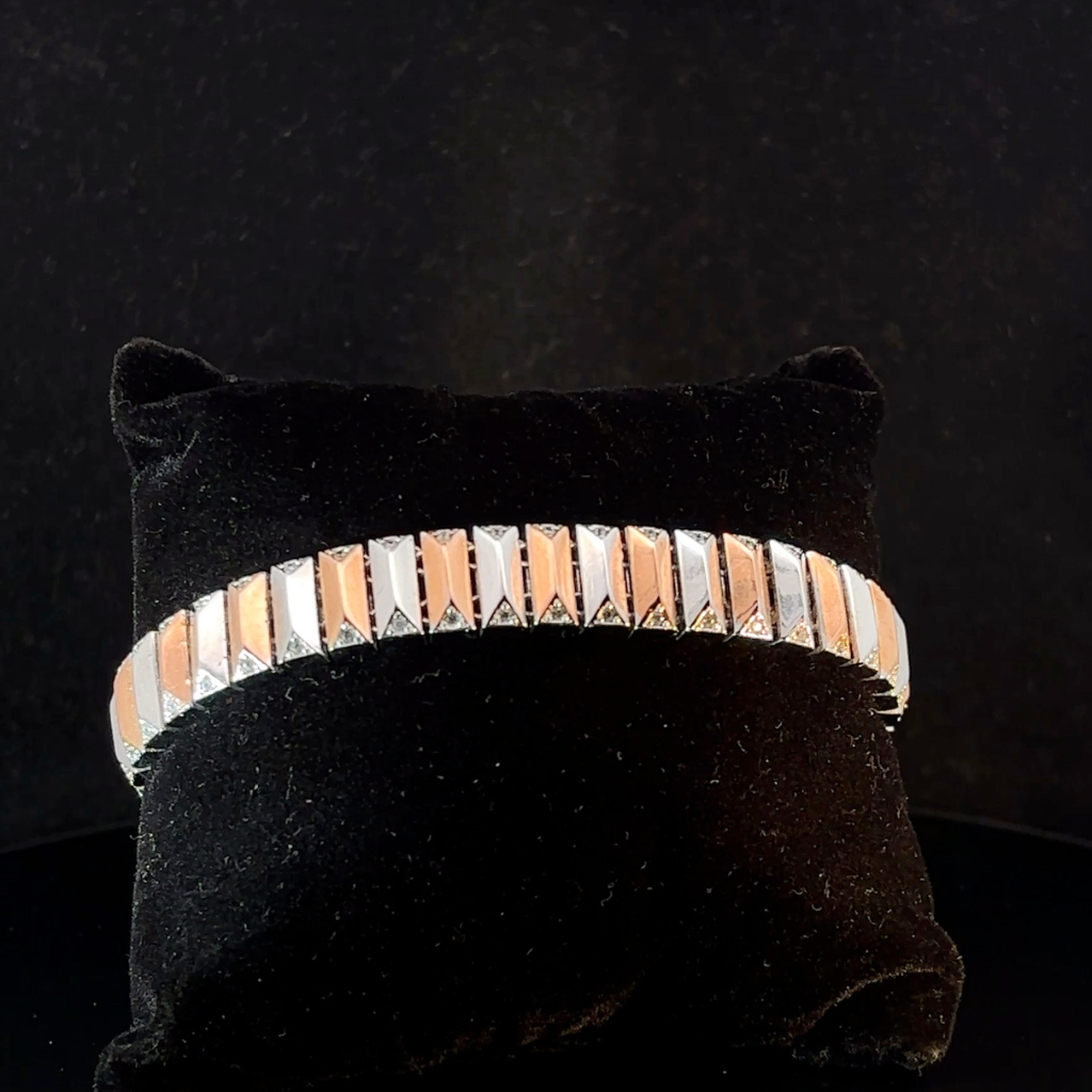 Silver Man's Bim Casting Bracelet